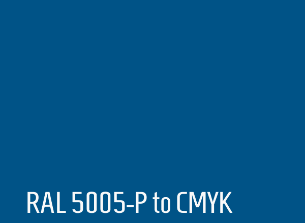 RAL 5005-P to CMYK