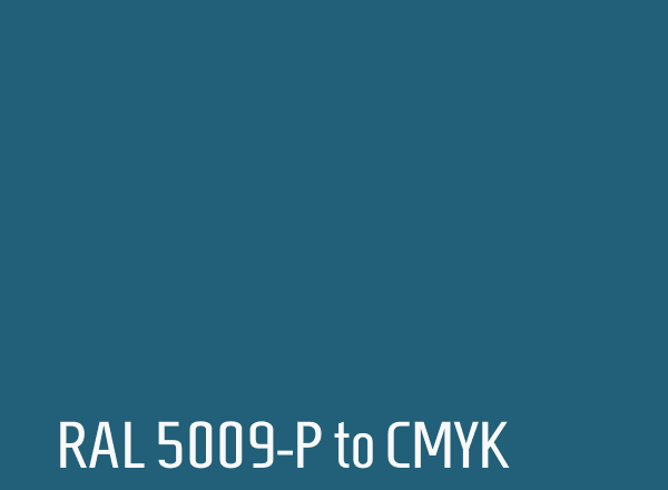 RAL 5009-P to CMYK