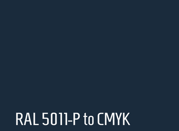 RAL 5011-P to CMYK