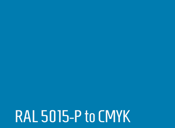 RAL 5015-P to CMYK