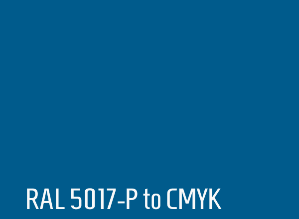 RAL 5017-P to CMYK