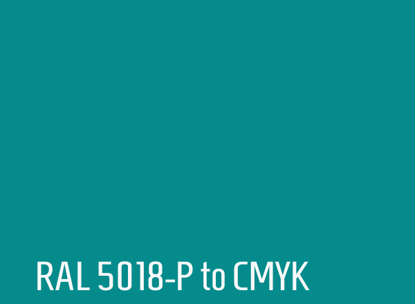 RAL 5018-P to CMYK