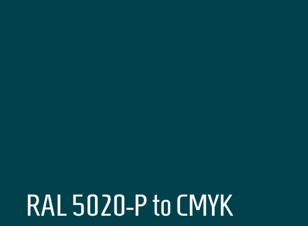 RAL 5020-P to CMYK