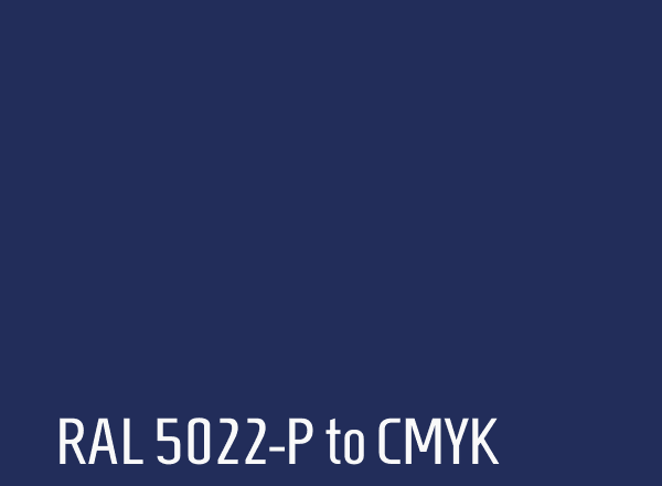 RAL 5022-P to CMYK