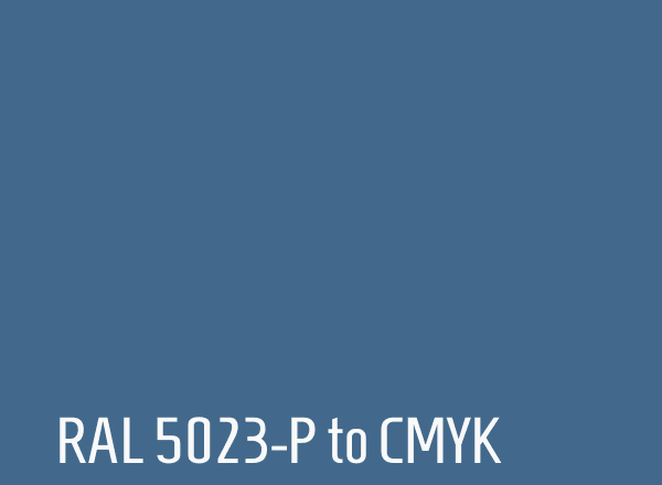 RAL 5023-P to CMYK