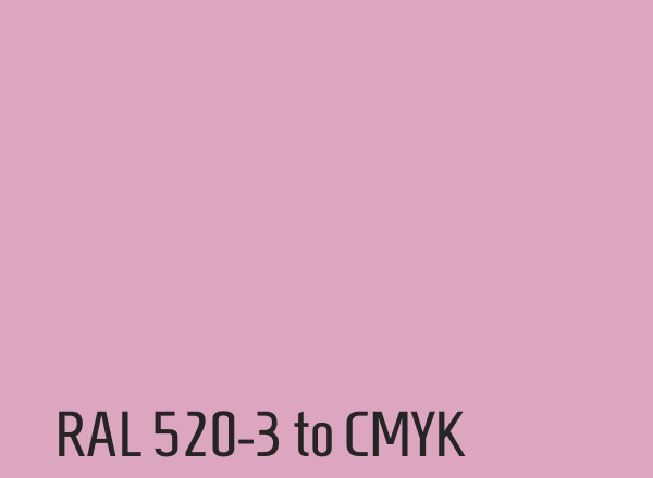 RAL 520-3 to CMYK