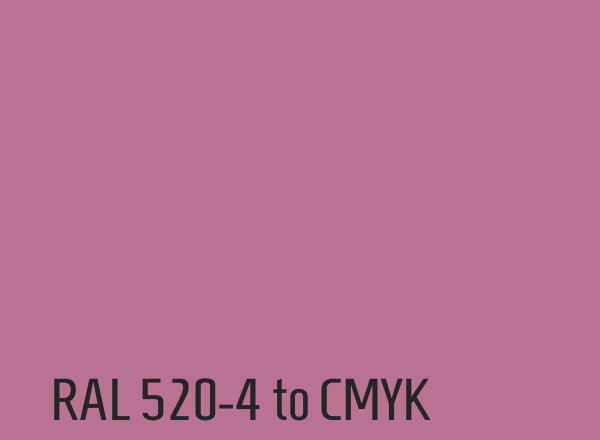 RAL 520-4 to CMYK