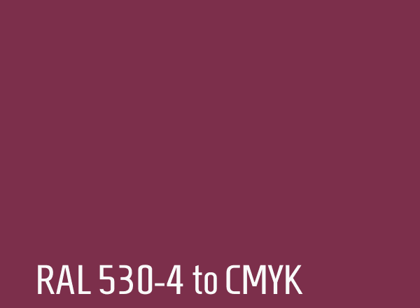 RAL 530-4 to CMYK