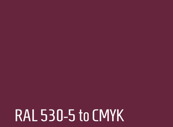 RAL 530-5 to CMYK