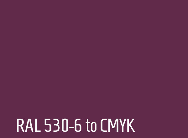 RAL 530-6 to CMYK