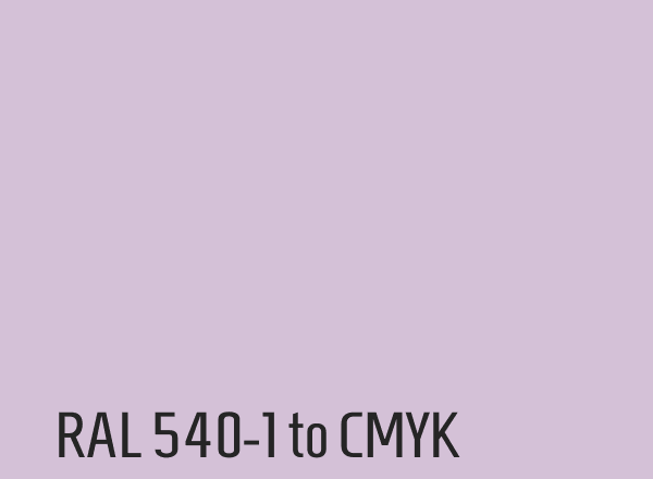 RAL 540-1 to CMYK