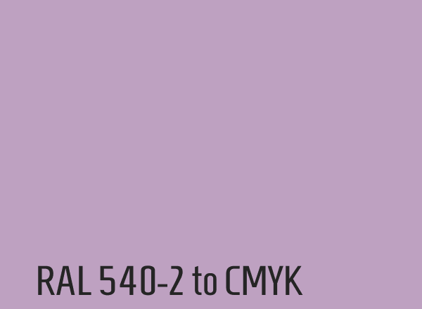 RAL 540-2 to CMYK