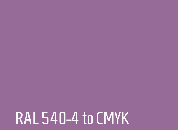 RAL 540-4 to CMYK