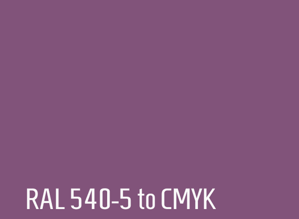 RAL 540-5 to CMYK