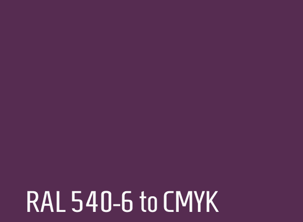 RAL 540-6 to CMYK