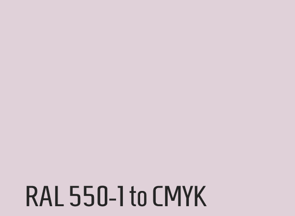 RAL 550-1 to CMYK