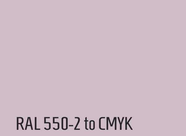 RAL 550-2 to CMYK