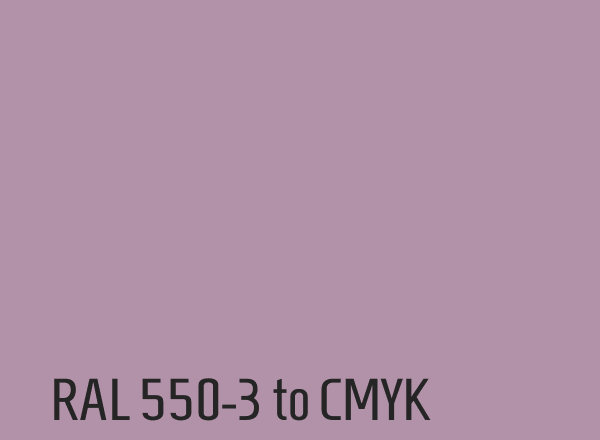 RAL 550-3 to CMYK
