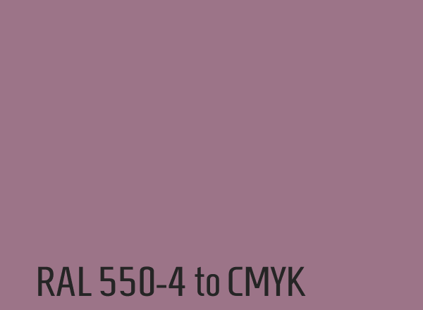 RAL 550-4 to CMYK