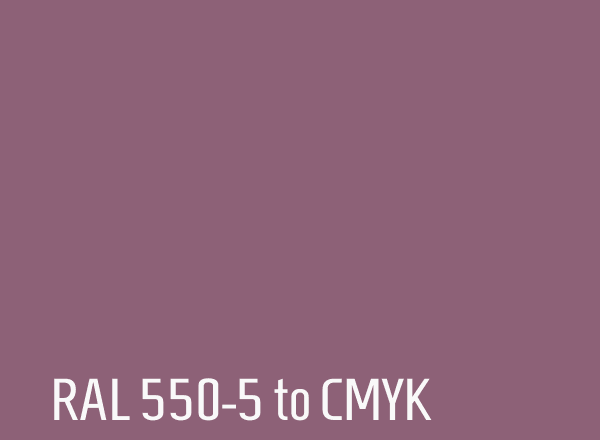 RAL 550-5 to CMYK