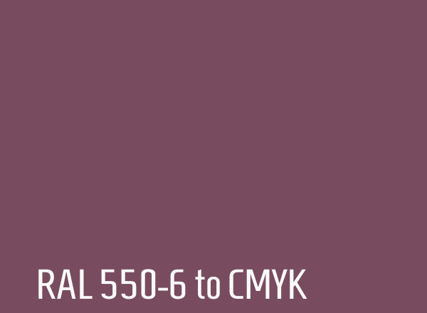 RAL 550-6 to CMYK