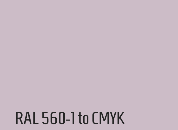 RAL 560-1 to CMYK