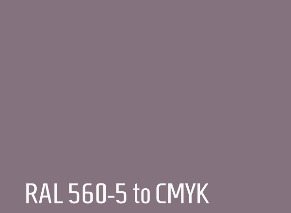 RAL 560-5 to CMYK