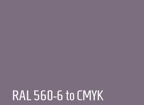 RAL 560-6 to CMYK