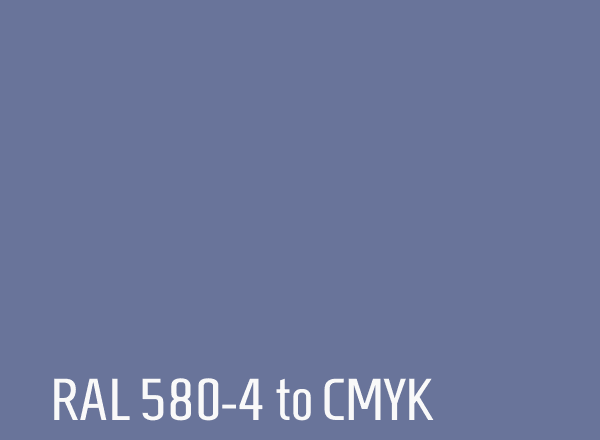 RAL 580-4 to CMYK