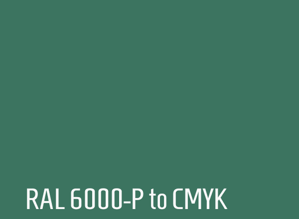 RAL 6000-P to CMYK