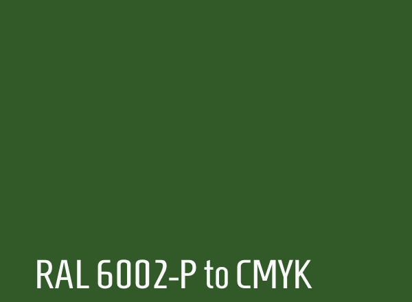 RAL 6002-P to CMYK