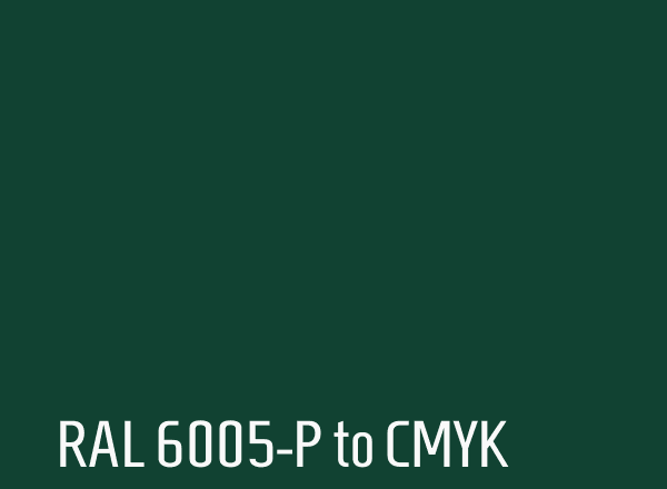 RAL 6005-P to CMYK