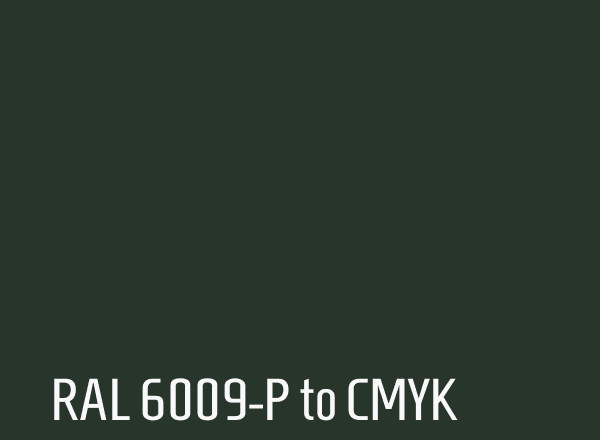 RAL 6009-P to CMYK