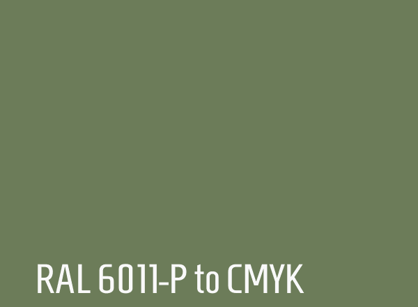 RAL 6011-P to CMYK