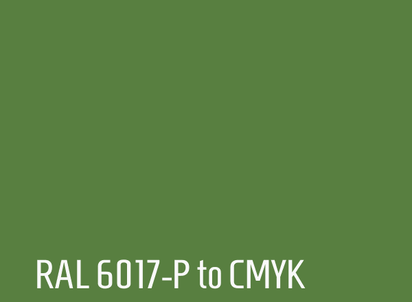 RAL 6017-P to CMYK