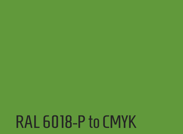 RAL 6018-P to CMYK