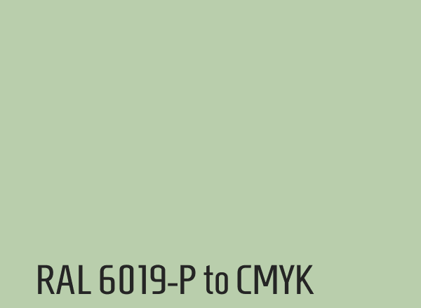 RAL 6019-P to CMYK