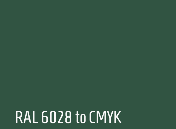 RAL 6028 to CMYK