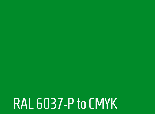 RAL 6037-P to CMYK