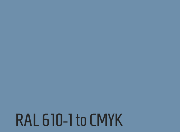 RAL 610-1 to CMYK