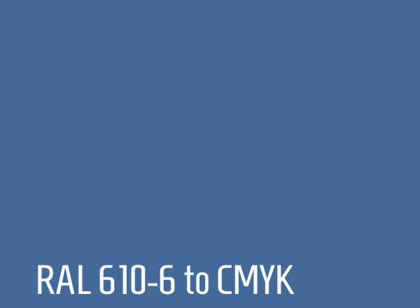 RAL 610-6 to CMYK