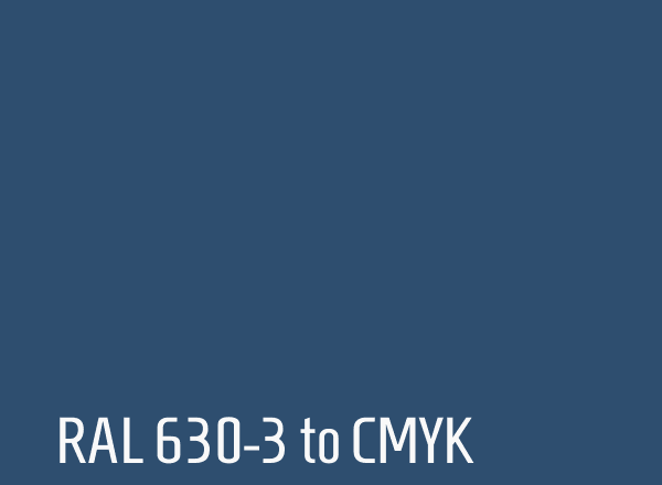 RAL 630-3 to CMYK