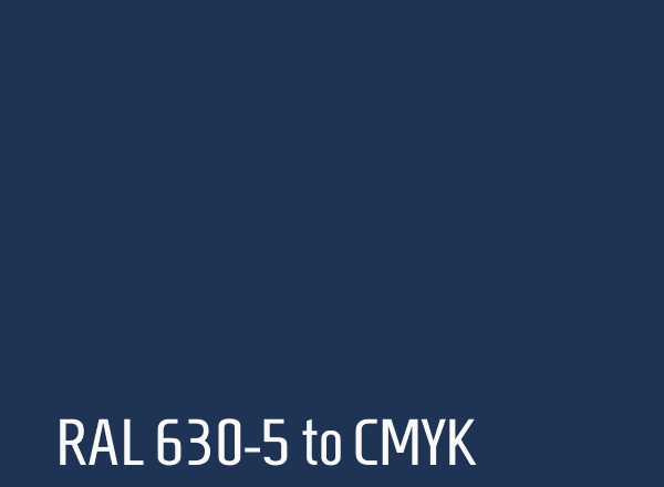 RAL 630-5 to CMYK