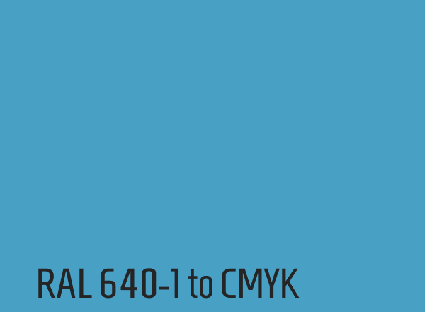 RAL 640-1 to CMYK