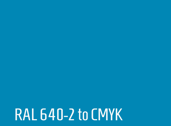 RAL 640-2 to CMYK