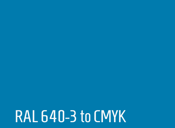 RAL 640-3 to CMYK