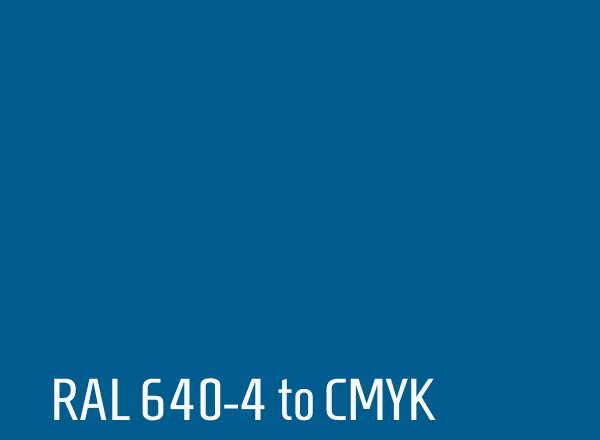 RAL 640-4 to CMYK
