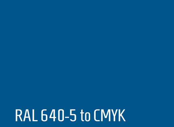 RAL 640-5 to CMYK