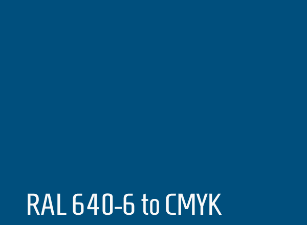 RAL 640-6 to CMYK