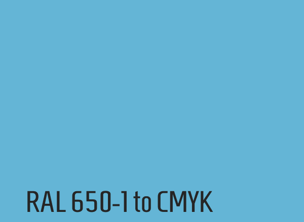 RAL 650-1 to CMYK